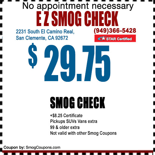 EZ Smog Check 29.75 Smog Check San Clemente